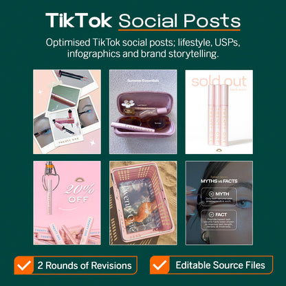 TikTok Shop Static Carousel Social Post